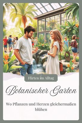 Freundliche Flirtsituation im Tropenhaus des Botanischen Gartens