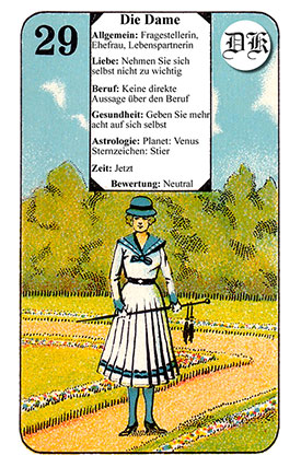 Die Dame - das mystische Liebesorakel
